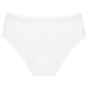 Triumph Truser Feel Of Cotton Midi Brief Hvit bomull 44 Dame