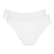 Triumph Truser 2P Feel Of Cotton Tai Brief Hvit bomull 38 Dame