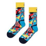 Happy socks Strømper Marvel Captain America Sock Blå bomull Str 36/40