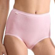 Sloggi Truser 4P Basic Plus Maxi Panty Rosa/Blå bomull 38 Dame