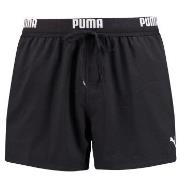 Puma Badebukser Logo Short Length Swim Shorts Svart polyester X-Small ...