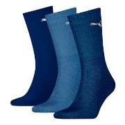 Puma Strømper 3P Unisex Light Crew Socks Marine/Blå Str 47/49