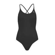 Puma V-Neck Padded Swimsuit Svart Small Dame