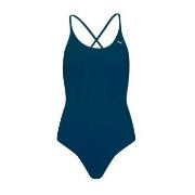 Puma V-Neck Padded Swimsuit Marine Small Dame