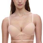 Chantelle BH EasyFeel Open Back T-shirt Bra Beige Small Dame