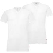 Levis 2P Base V-Neck T-shirt Hvit bomull XX-Large Herre