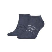 Levis Strømper 2P Organic Cotton Ankle Sock Marine Str 43/46