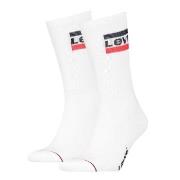 Levis Strømper 2P Sport Regular Cut Sock Hvit Str 43/46