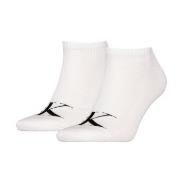Calvin Klein Strømper 2P Sneaker Monogram Socks Hvit Str 43/46 Herre