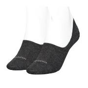 Calvin Klein Strømper 2P Women Mid Cut Footie Socks Mørkgrå  Str 35/38...