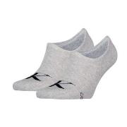 Calvin Klein Strømper 2P Monogram High Cut Footie Socks Grå Str 43/46 ...