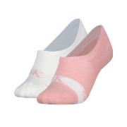 Calvin Klein Strømper 2P Glossy High Cut Footie Socks Hvit/Rosa Str 35...