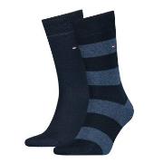 Tommy Hilfiger Strømper 2P Men Rugby Sock Marine Str 39/42 Herre