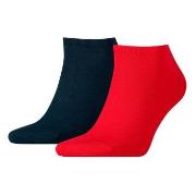 Tommy Hilfiger Strømper 2P Men Sneaker Sock Blå/Rød Str 39/42 Herre