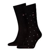Tommy Hilfiger Strømper 2P Men Dot Socks Svart Str 39/42 Herre