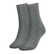 Tommy Hilfiger Strømper 2P Women Classic Casual Socks Grå Str 35/38 Da...