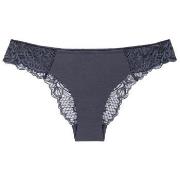 Wild Peony Florale Brazilian Knickers Truser Mørkgrå  42 Dame