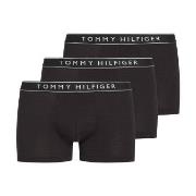 Tommy Hilfiger 3P Cotton Stretch Trunks Svart bomull Medium Herre