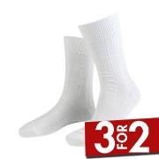 Amanda Christensen Strømper Grade Wide Rib Ankle Socks Hvit Str 43/46