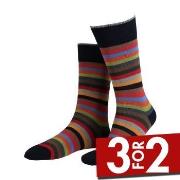 Amanda Christensen Strømper True Block Stripe Ankle Sock Rød/Svart Str...