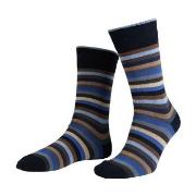 Amanda Christensen Strømper 3P True Block Stripe Ankle Sock Marine Str...