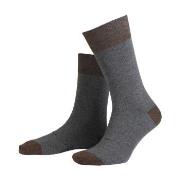 Amanda Christensen Strømper 3P True Contrast Ankle Sock Grå Str 39/42