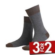 Amanda Christensen Strømper True Contrast Ankle Sock Grå Str 47/50