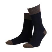 Amanda Christensen Strømper True Contrast Ankle Sock Svart/brun Str 47...