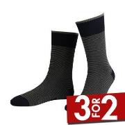Amanda Christensen Strømper True Stripe Ankle Sock Svart/Grå Str 39/42