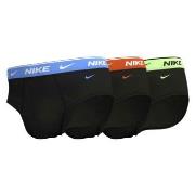 Nike 3P Everyday Essentials Cotton Stretch Hip Brief Svart/Oransje bom...