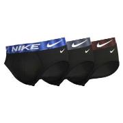 Nike 9P Dri-Fit Essential Micro Hip Brief Svart/Vinrød bomull Medium H...