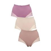 Missya Truser 3P Seamless Lace Maxi Rosa/Beige Medium Dame