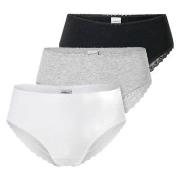 Schiesser Truser 3P Modern Brazillian Slips Mixed bomull 38 Dame