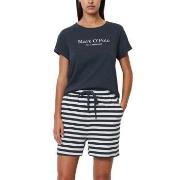 Marc O Polo Lounge Short Pyjama Set Hvit/Marine bomull Large Dame