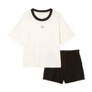 Marc O Polo Organic Cotton Short Pyjama Set Hvit/Svart bomull X-Large ...