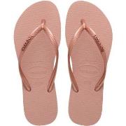 Havaianas Slim Logo Metallic Lysrosa Str 39/40 Dame