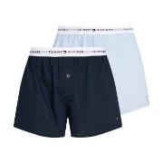 Tommy Hilfiger 2P Signature Boxer Shorts Blå bomull Large Herre