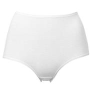 Trofe Cotton Midi With Elastan Truser Hvit bomull Medium Dame