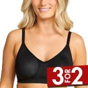 Damella BH Carla Soft Bra Svart polyester F 75 Dame