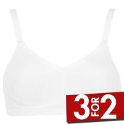 Damella BH Carla Soft Bra Hvit polyester D 85 Dame