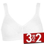 Damella BH Felice Soft Bra Hvit bomull B 85 Dame