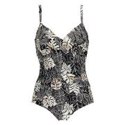 Damella Tara Swimsuit Pattern Svart Mønster 46 Dame