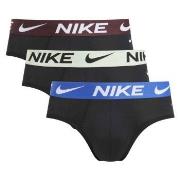 Nike 6P Dri-Fit Essential Micro Hip Brief Svart/brun bomull X-Small He...