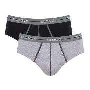 Sloggi 2P For Men Start Midi Grå bomull XX-Large Herre