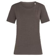 Stedman Claire Relaxed Women Crew Neck Sjokolade ringspunnet bomull Sm...
