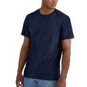 Bread and Boxers Light Weight Tee Marine økologisk bomull Small Herre