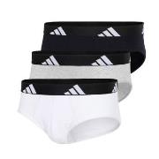 adidas 3P Active Flex Cotton Brief 314 Hvit/Grå bomull Small Herre