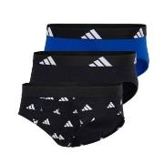 adidas 3P Active Flex Cotton Brief Svart/Blå bomull Small Herre