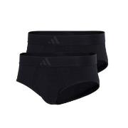 adidas 2P Active Flex Cotton 3 Stripes Brief Svart bomull XX-Large Her...