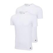 adidas 2P Active Flex Cotton Crew Neck T-Shirt Hvit bomull Medium Herr...
